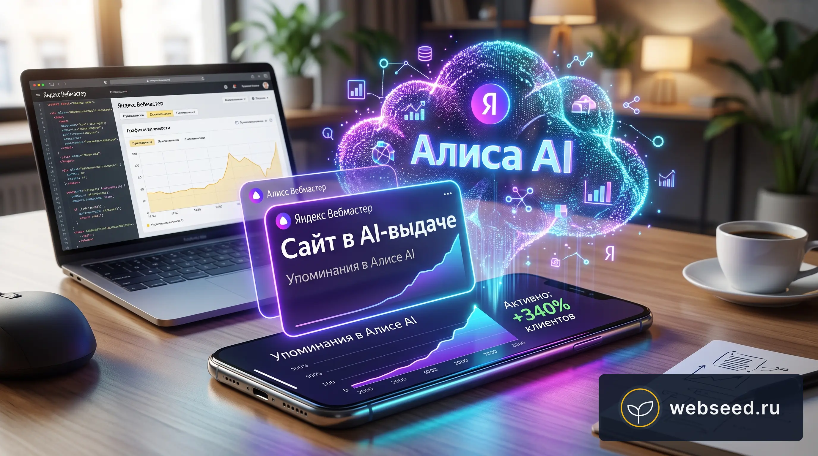 «Видимость сайта в Алисе AI» от Яндекс