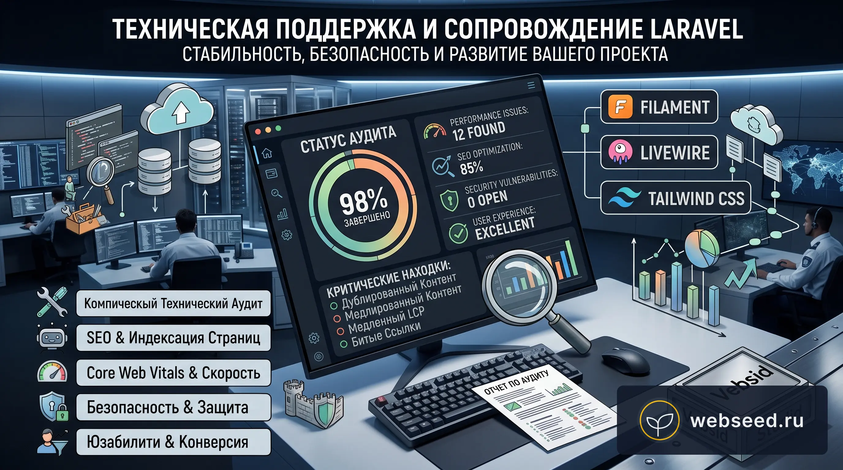 Независимый аудит сайта: технический анализ, SEO и точки роста конверсии в Волгограде